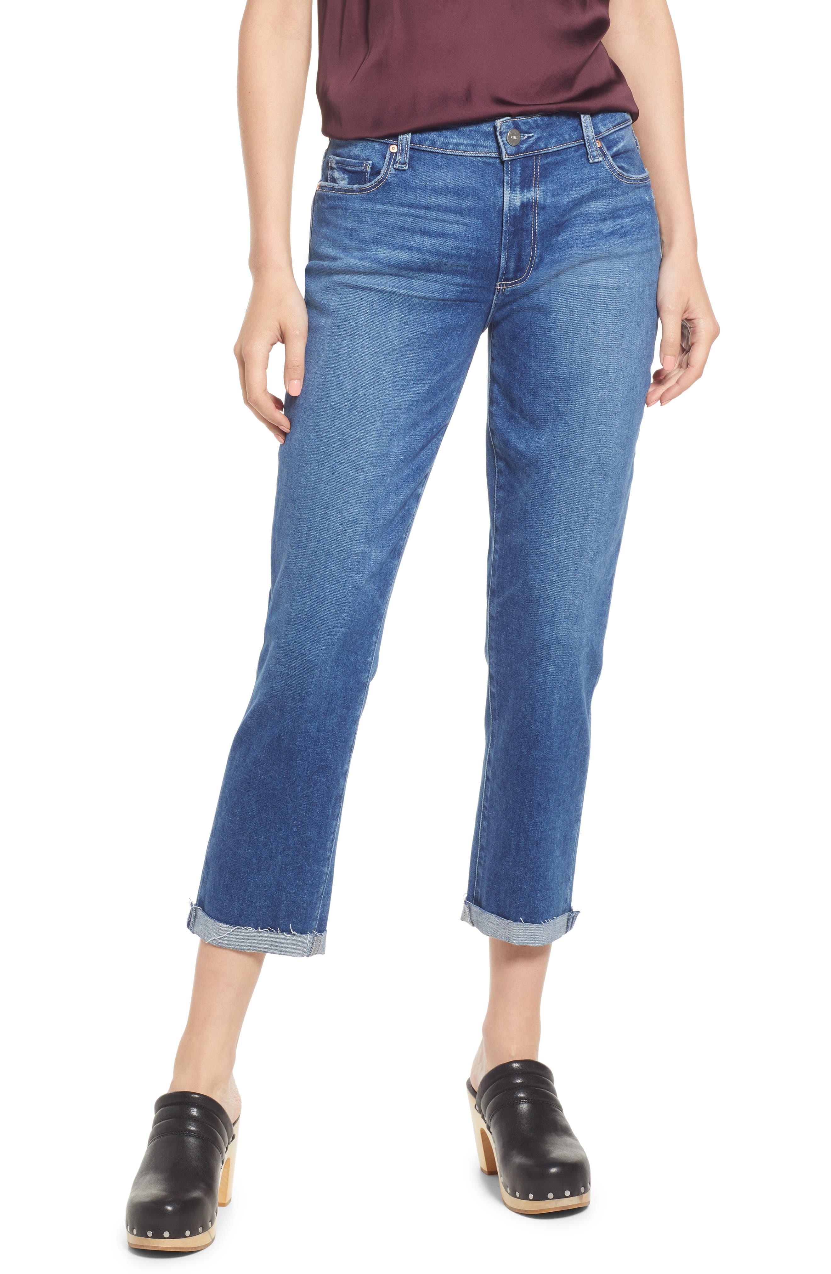 PAIGE Cheeky High Waist Button Fly 