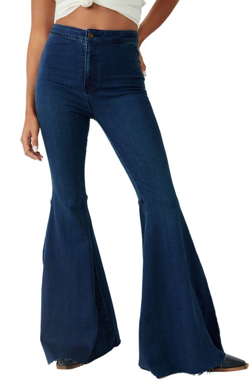 Free People We the Free Float On Flare Jeans in Navy