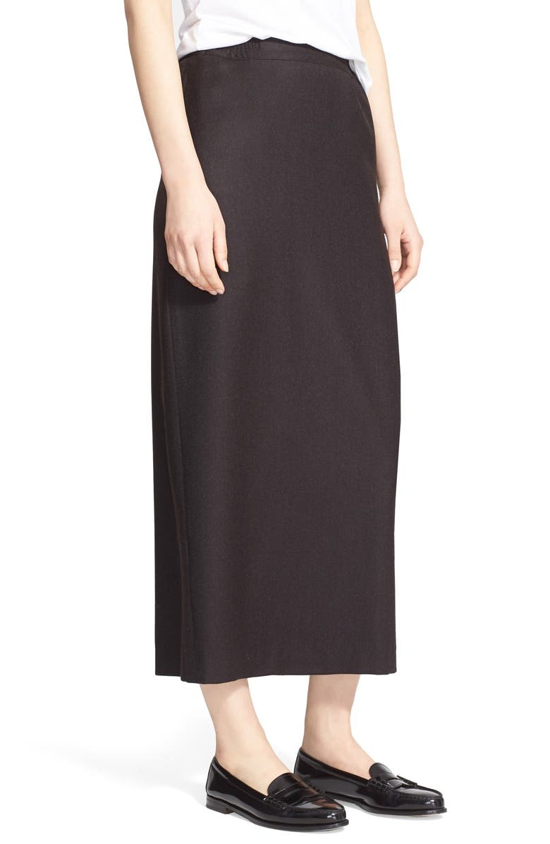 eskandar Long Straight Flannel Skirt | Nordstrom