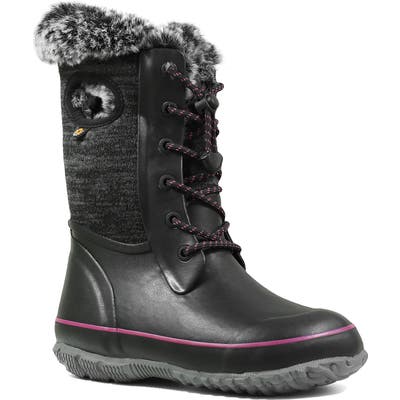 Bogs Arcata Knit Insulated Faux Fur Lined Waterproof Boot