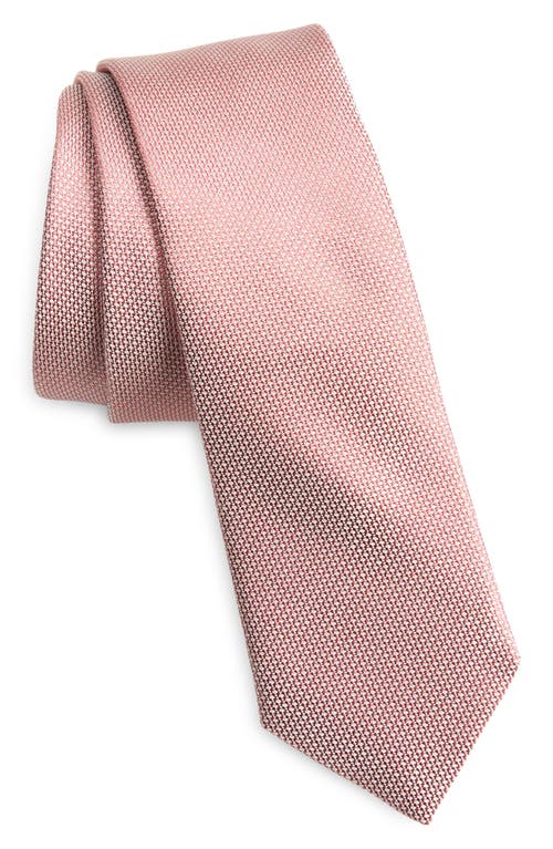 Shop Hugo Boss Boss Solid Tie In Light Pink