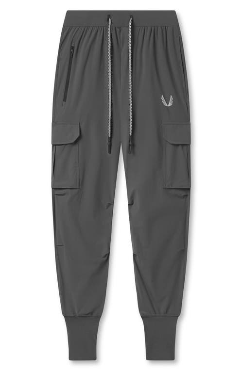 Shop Asrv Tetra-light Cargo Joggers In Space Grey Reflective