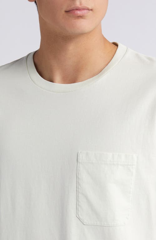 Shop Frame Vintage Wash Pocket T-shirt In White Sand