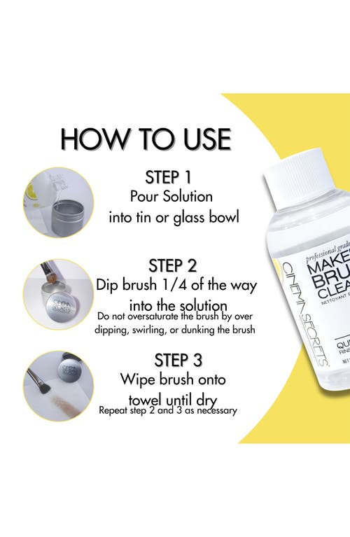 Cinema Secrets Professional Makeup Brush Cleaner Kit $28 Value In Lemon