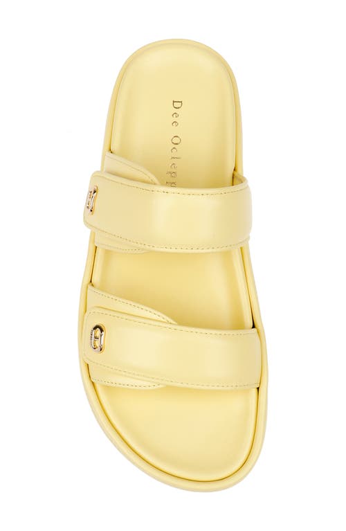 Shop Dee Ocleppo Finland Ii Slide Sandal In Soft Yellow