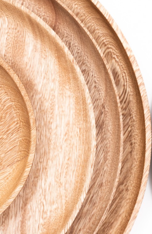 CHECHEN WOOD DESIGN CHECHEN WOOD DESIGN ROSA MORADA WOODEN SMALL PLATE