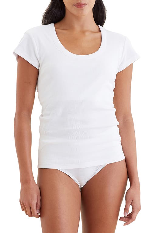 PAPINELLE PAPINELLE MILLA RIBBED SHELF BRA T-SHIRT
