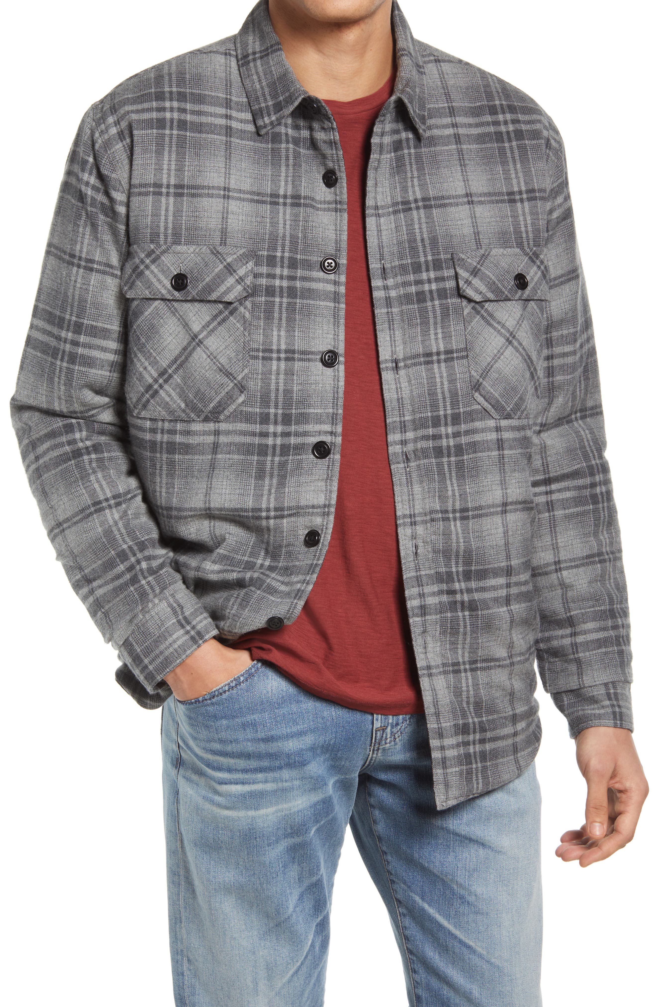 button up flannel jacket