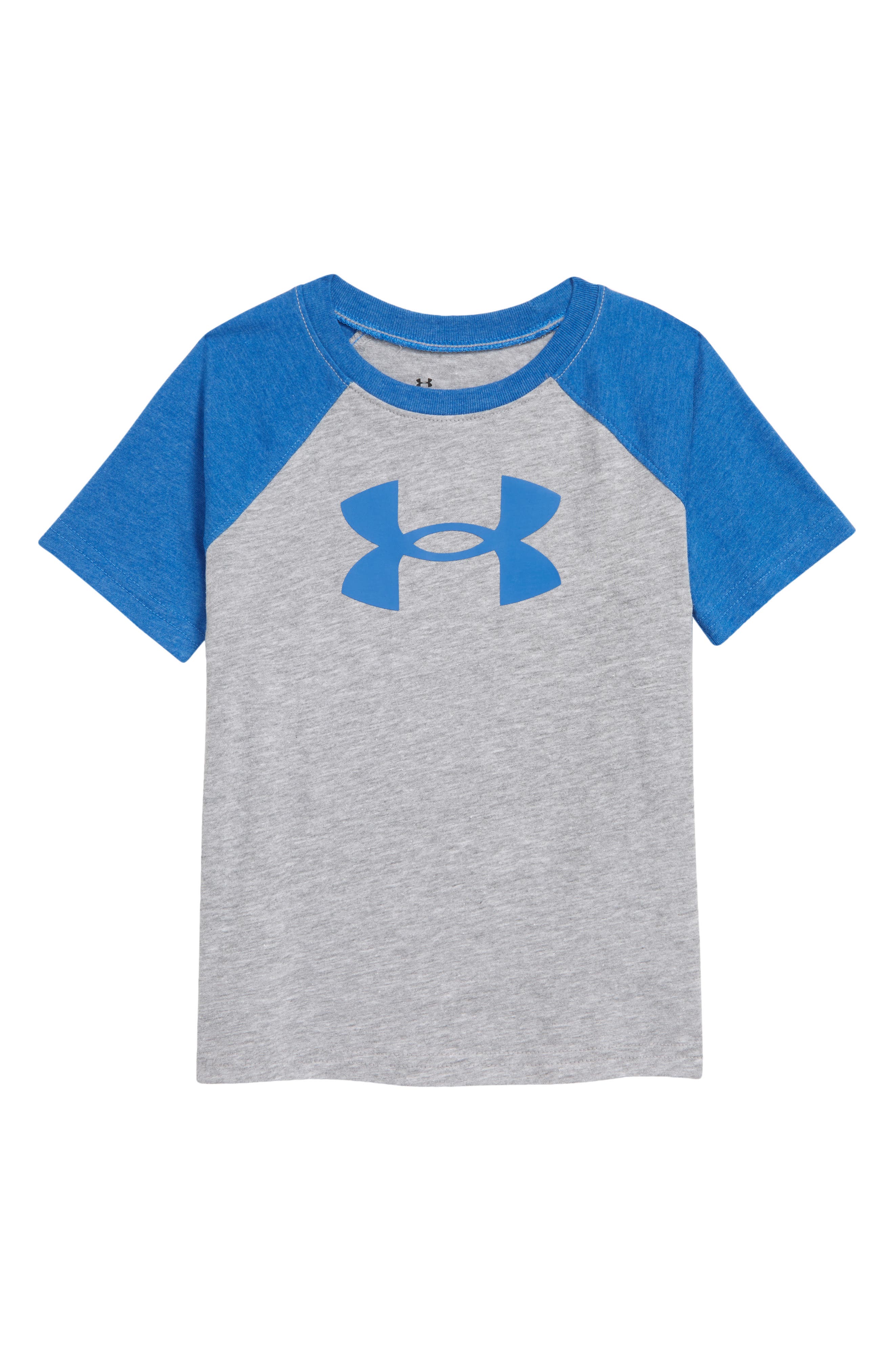 Under Armour Childrens Big Logo Tee Solid Ss Raglan Sleeves Short-Sleeve Shirt