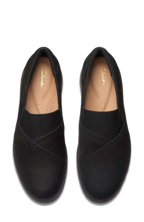 Clarksr Clarks(r) Loriini West Platform Wedge Loafer In Black