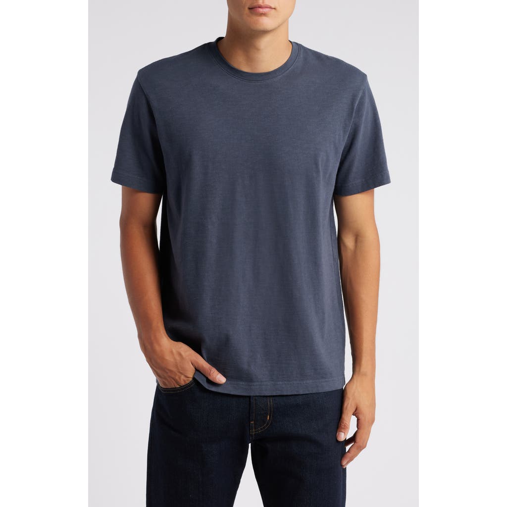 Treasure & Bond Lived In Slub Jersey Crewneck T-shirt In Navy India Ink