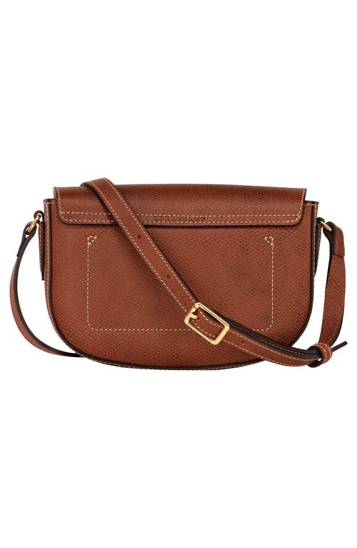 Shop Longchamp Épure Leather Crossbody Bag In Brown