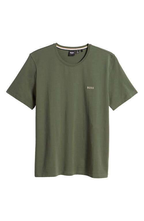 BOSS Mix Match Pajama T-Shirt Dark Green at Nordstrom,