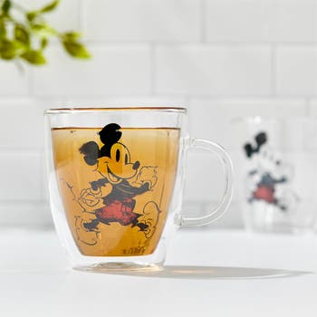 Disney Squad Mickey Mouse & Pals Looking Backwards Stemless Wine Glasses  -15 oz - Stainless Steel