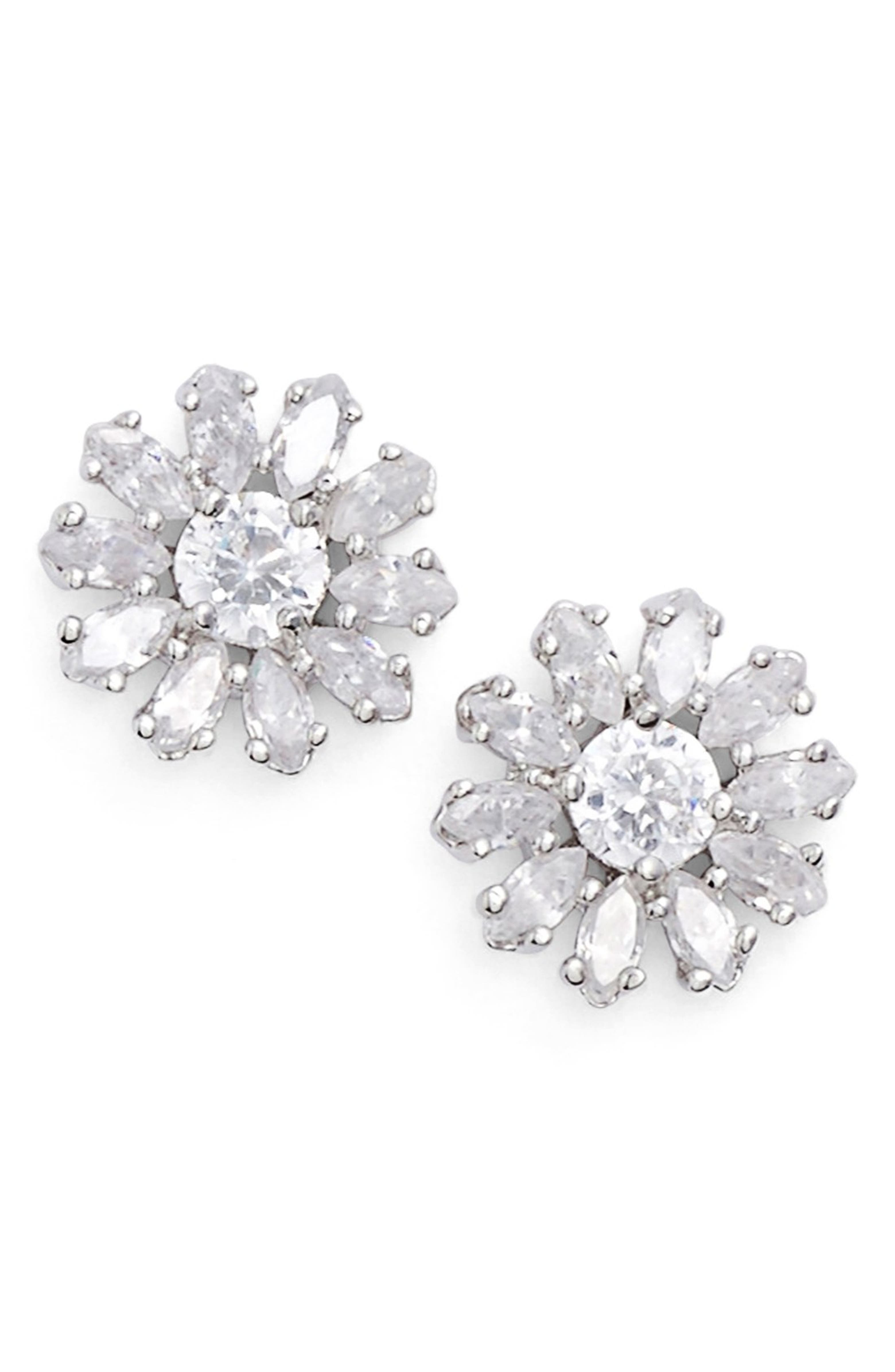 kate spade new york crystal bouquet stud earrings | Nordstrom