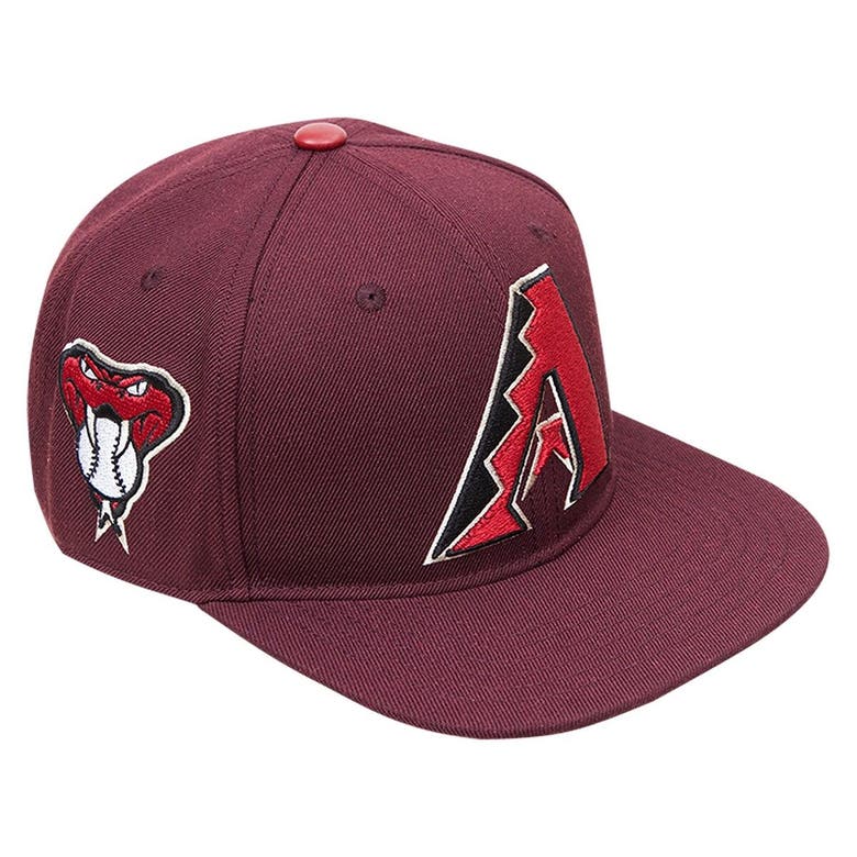 Pro Standard Burgundy Arizona Diamondbacks Wine Snapback Hat ModeSens