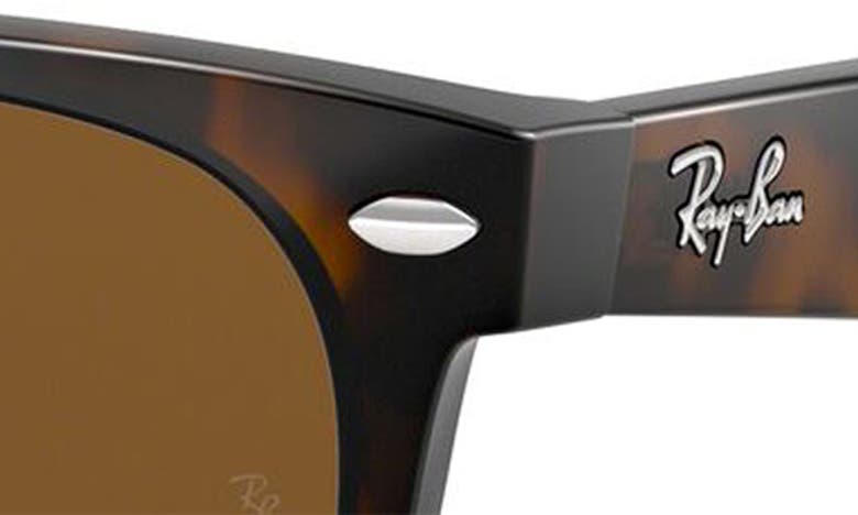 Shop Ray Ban Ray-ban New Wayfarer 55mm Rectangular Sunglasses In Tortoise