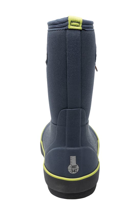 Bogs Kids' Classic Solid Waterproof Insulated Boot In Navy