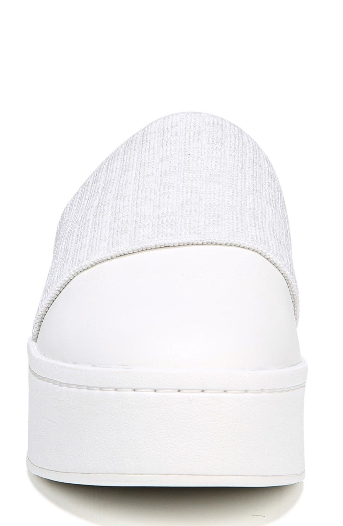 vince weadon leather knit platform sneakers