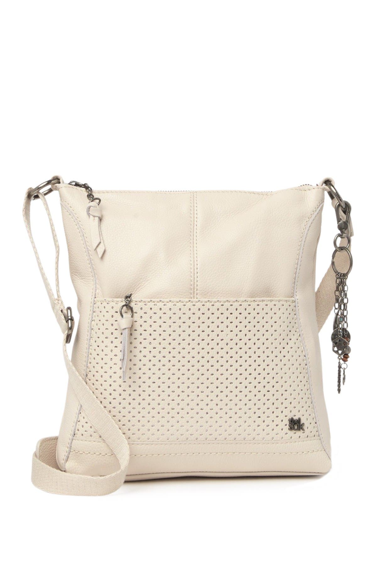 The Sak Lucia Leather Crossbody Bag In Open White67