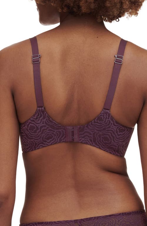 Shop Chantelle Lingerie C Jolie Comfort Convertible T-shirt Bra In Aubergine