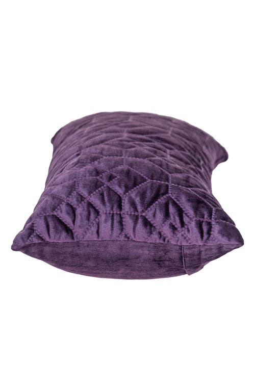 Parkland Collection Sora Quilted Throw Pillow In Purple