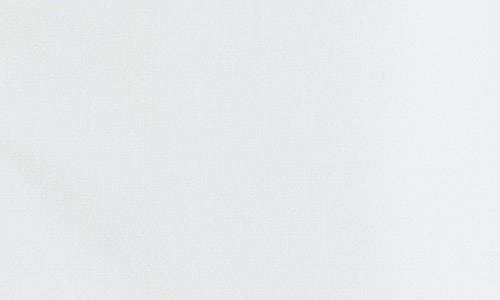 English Factory Lace-up Front Puff Sleeve Linen Blend Minidress In Off White