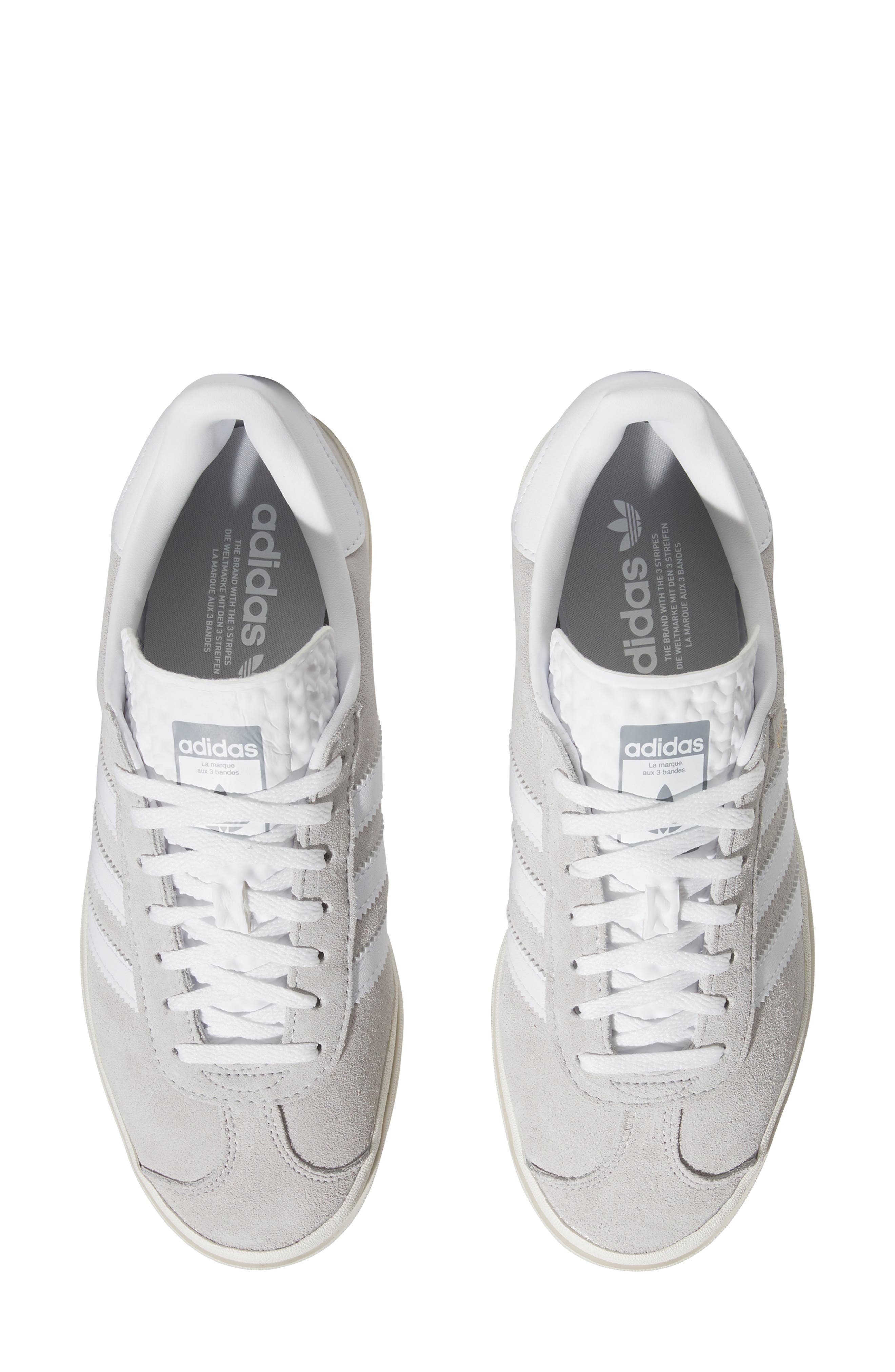 adidas Gazelle Bold Platform Sneaker in Grey/White/White | Smart Closet