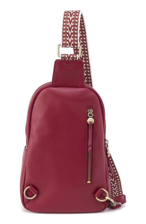 Shop Hobo Cass Leather Sling Bag In Wine