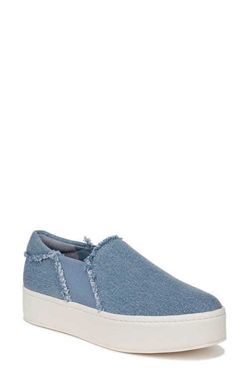 Warren Fray Platform Sneaker in Jeans Blue