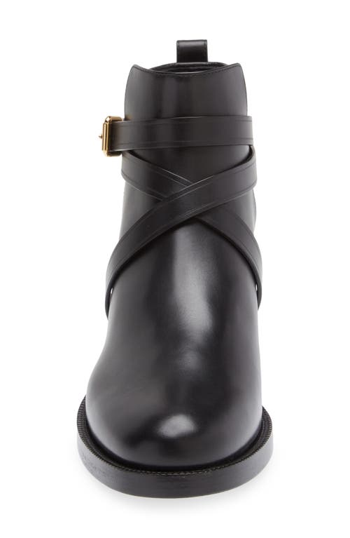 Shop Burberry Pryle House Check Bootie In Black/archive Beige