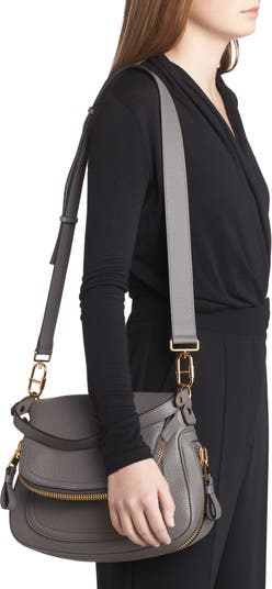 Tom Ford Medium Double Strap Jennifer Bag in Black