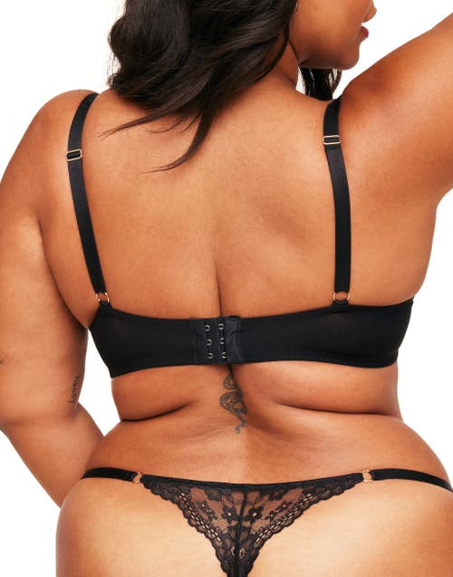 Adore Me Elyza Unlined Demi Bra In Black