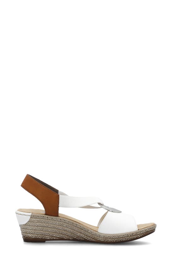 Shop Rieker Fanni H6 Sandal In Weiss Cayenne