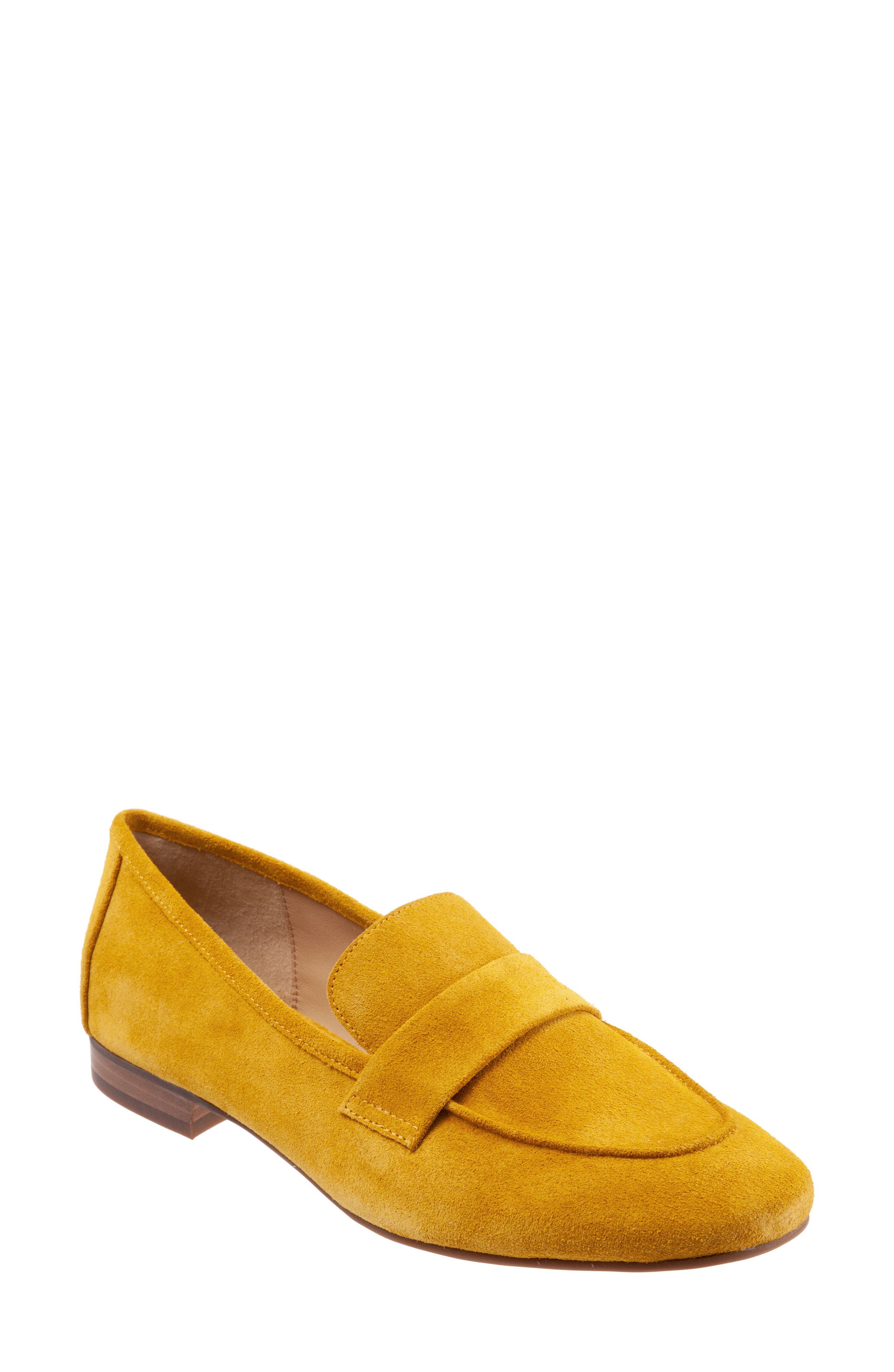 womens yellow loafers