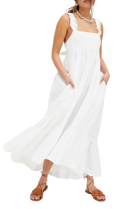 Free People Isabella Maxi Dress In Optic White