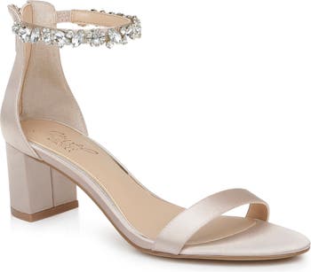 Jewel badgley sale mischka bridal shoes