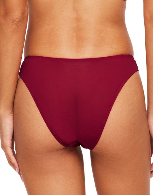 Shop Adore Me Rubie Brazilian Panties In Dark Red