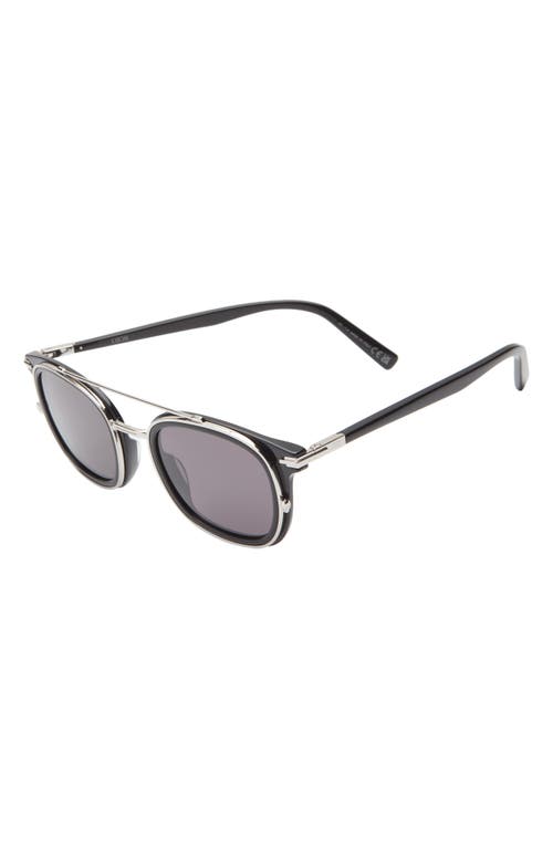 Shop Dior 'blacksuit S14i 49mm Square Sunglasses In Shiny Black/smoke