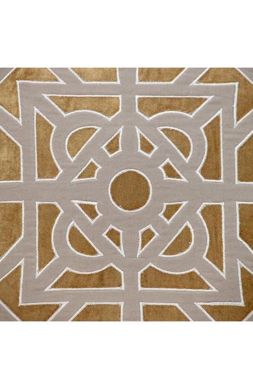 Parkland Collection Hazel Geometric Accent Pillow In Gold