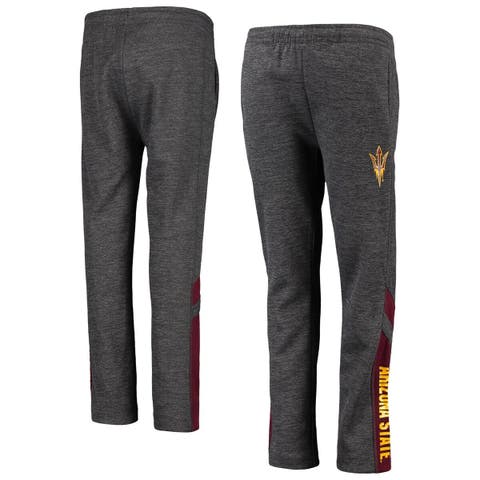 Youth Colosseum Heathered Charcoal Louisville Cardinals Fleece Pants