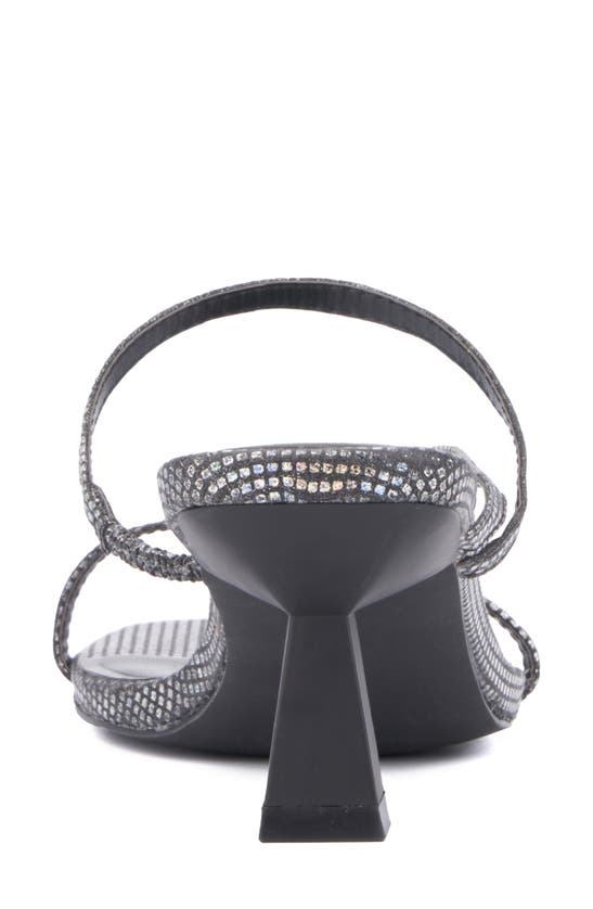 Olivia Miller Angelic Rhinestone Sandal In Black