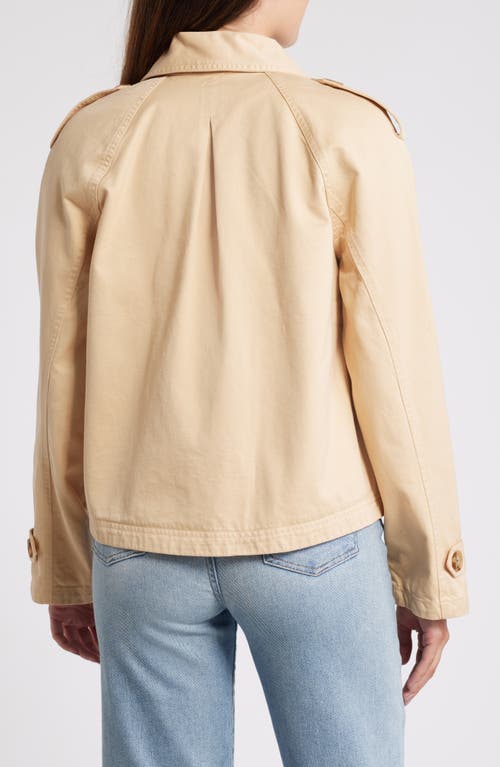 Shop Caslonr Caslon(r) Cotton Utility Trench Jacket In Tan Shore