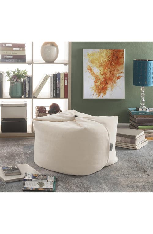Shop Inspired Home Magic Pouf Bean Bag Chair In Beige
