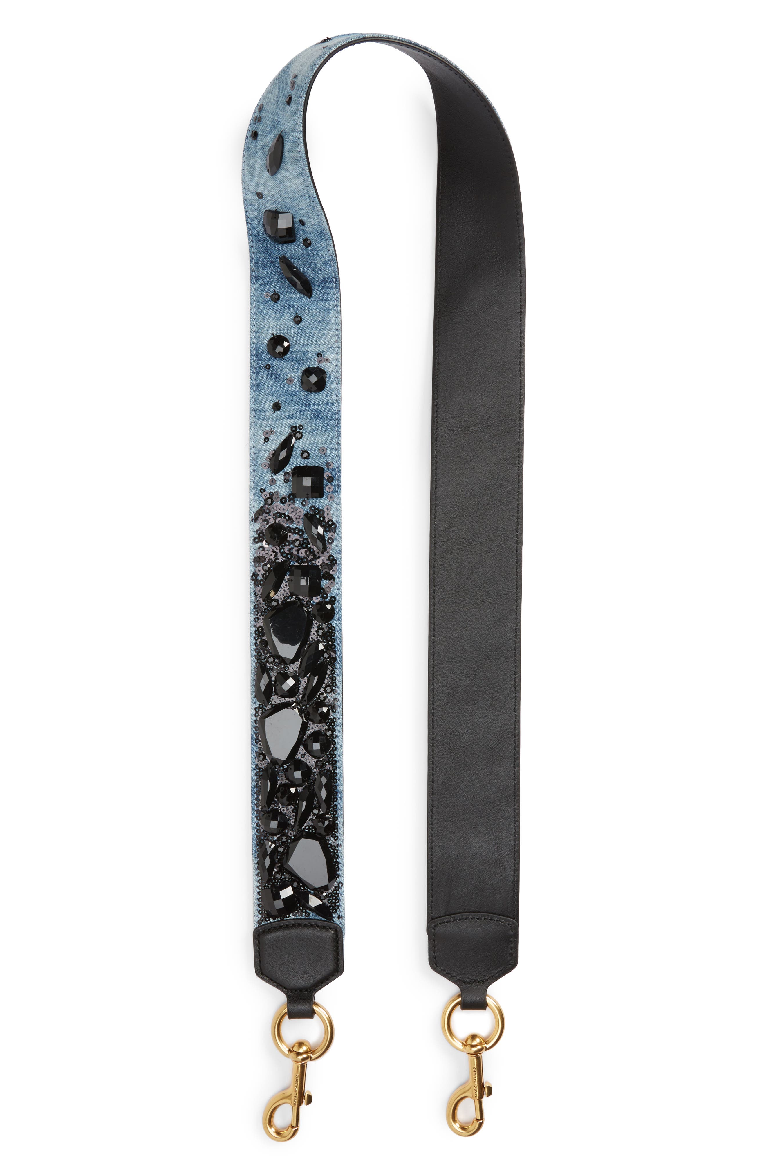 MARC JACOBS Embellished Denim Guitar Bag Strap Nordstrom