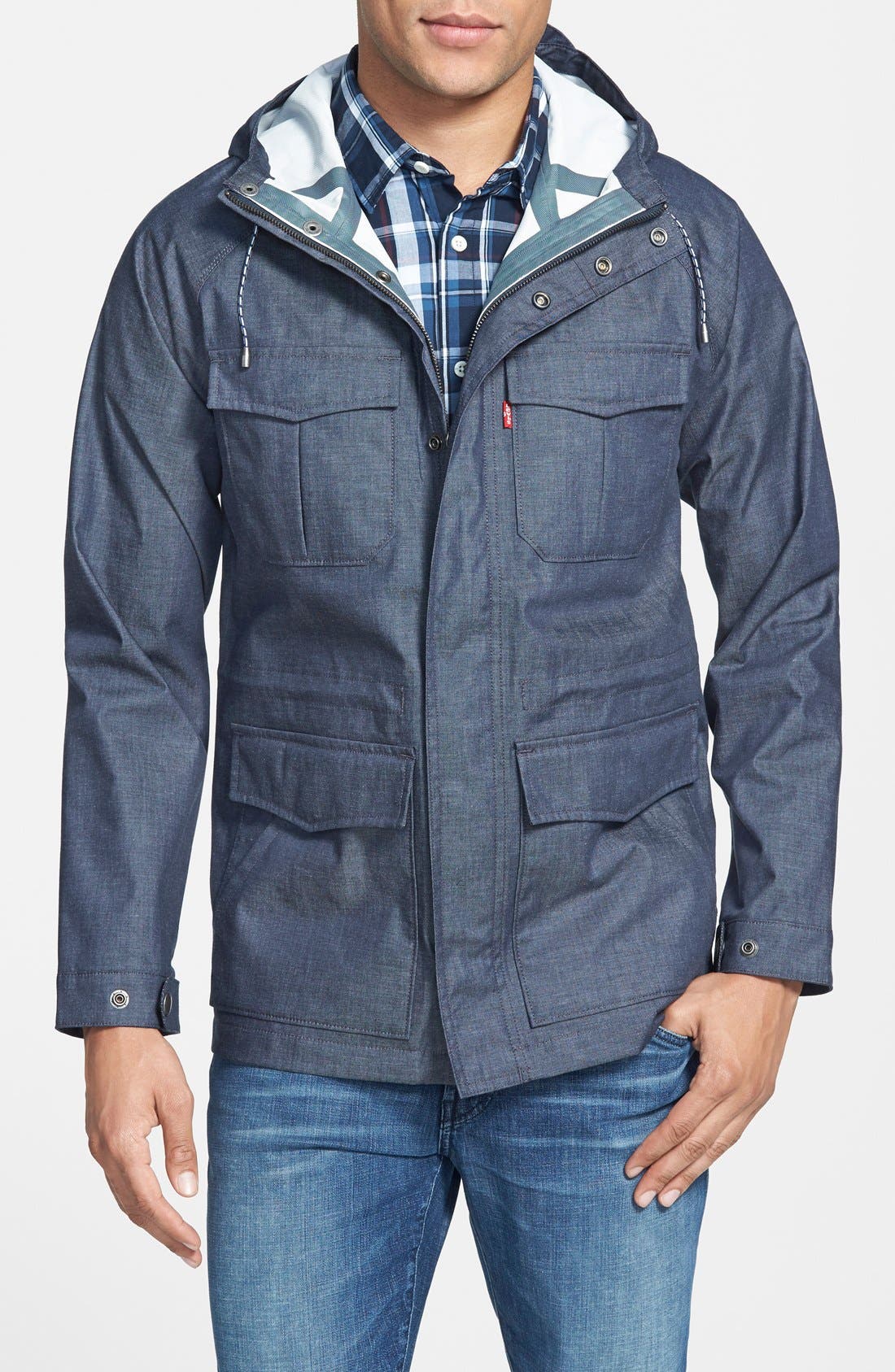 Levi's® 'Berkeley' Packable Coated Hooded Field Jacket Nordstrom
