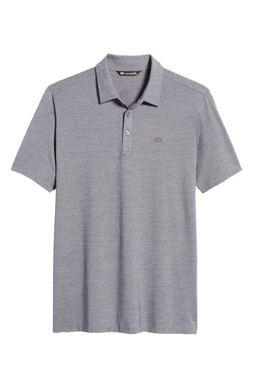 Shop Travismathew The Heater Solid Short Sleeve Performance Polo In Sleet/quiet Shade