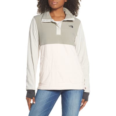 The North Face Mountain Insulated Snap Pullover Jacket, Pink