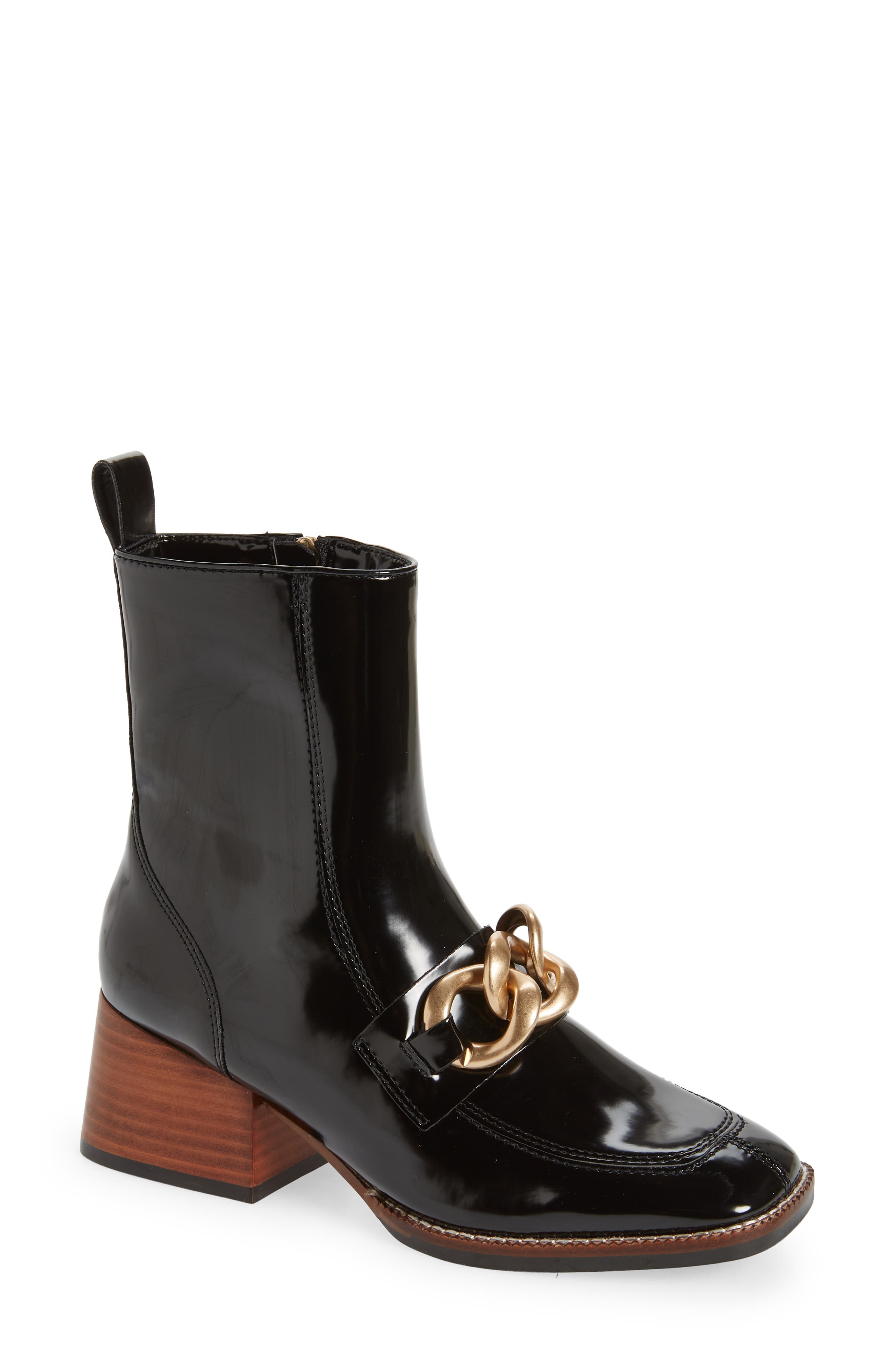 steve madden chain bootie