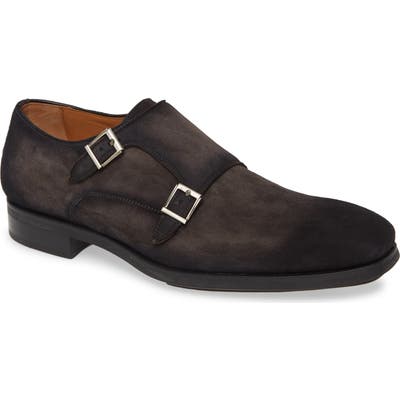 Magnanni Lawson Diversa Double Monk Strap Shoe, Grey
